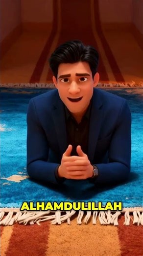 Night City Views: Animated Man Recites Islamic Praise #shorts