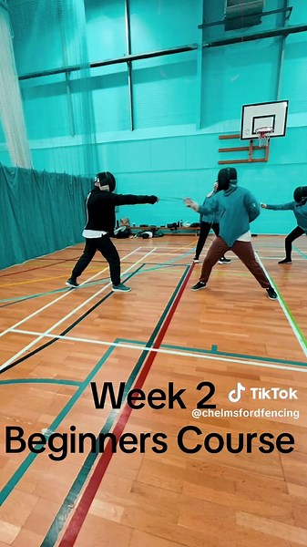 Week 2 of our beginners course went well and we introduced the lunge to the fencers #fencing #sport #fyp #foryoupage
