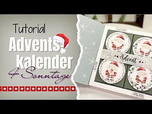7 Tage Adventskalender | Tag 3 | Tutorial | Adventskalender f. 4 Adventssonntage | Pizzabox + Rahmen