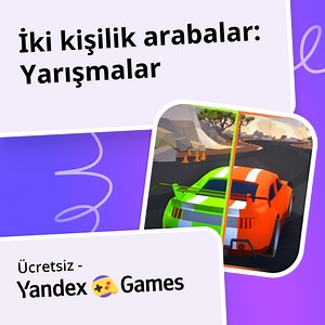 İki kişilik arabalar: Yarışmalar - oynayın Yandex Games üzerinde ücretsiz çevrimiçi