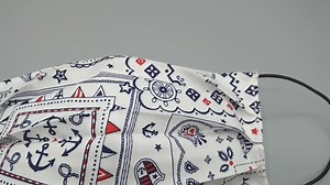 Cotton Face Mask Washable With Filter Pockets Handmade - Nautical Clipart Clip Art Pattern - Premium 100% Cotton Cloth Mask Face Cover - Etsy Australia