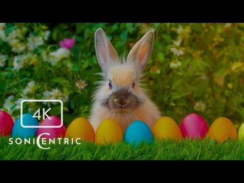 Quiet Classroom Background 🐰 | 4K Easter Spring Scene with Gentle Birds for Focus & Reading Time