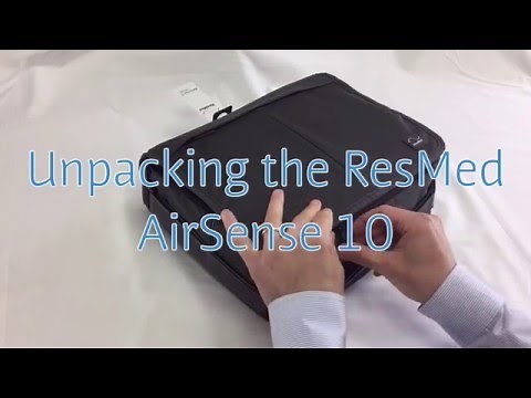 Unpacking the ResMed AirSense 10 CPAP Machine