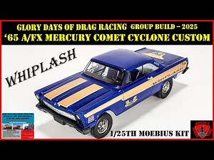 Building the Moebius 65 Mercury Comet Cyclone A/FX version in 1/25th scale. Part 1.