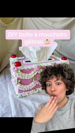 DIY boîte à mouchoirs gâteau 🍰