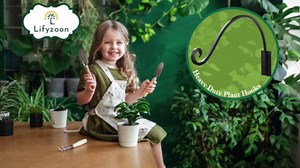 Heavy Duty Plant Hanger Bracket (16"/Black) Outdoor Hand-Forged Hanging Plant Bracket Durable and Stable Bird Feeder Hanger