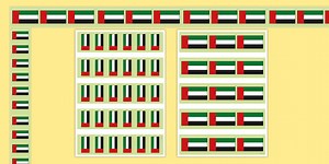 UAE Flag Display Borders