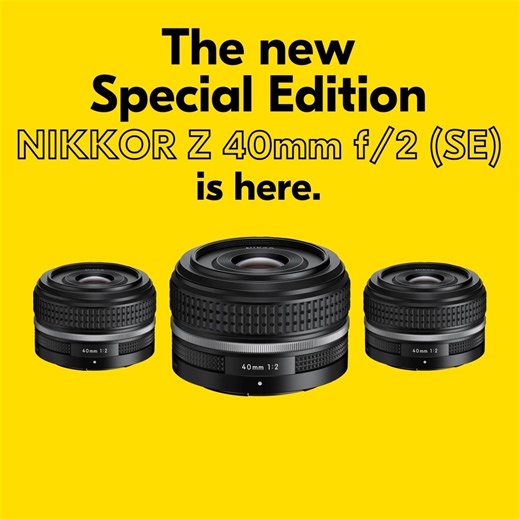 Introducing the NIKKOR Z 40mm f/2 (SE), a new special edition lens with a retro design that merges the look of classic manual lenses, with the modern optical tech for Nikon Z series full frame or APS-C format cameras. Whether you’re looking for a super-small walkaround lens with a shallow depth of field for beautifully blurred backgrounds, or you’re just looking for a lens with a comfortable, familiar feel and a vintage vibe, the NIKKOR Z 40mm f/2 (SE), delivers both! Get all the details: https:
