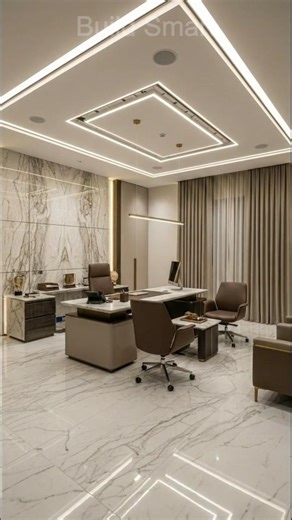 empty to modern #buildsmart#interiordesign #transformation#beforeandafter #interior#office#building