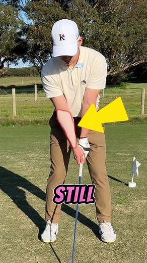 How bowed is your lead wrist at the top? 🤔 #golftiktok #golftok #golfviral #golf