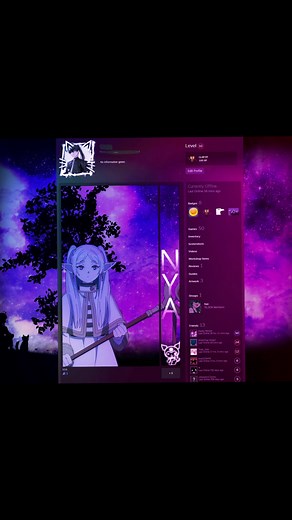 Anime Frieren Steam Artwork Profile Ideas