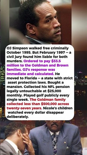 OJ Simpson's Civil Trial Ordered Him to Pay $33 Million—He Spent the Rest Hiding Every Dollar