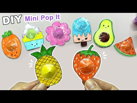 How to make Mini Fruit Pop It - Fruit Pop It mini | DIY mini pop it fidget Toys | Liam Channel