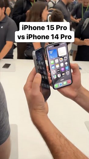 6.8K views · 26 reactions | iPhone 15 Pro vs iPhone 14 Pro #apple #iphone #iphones #tech #gadget #iphonestricks #ios #ios18 #iphone15pro #iphone14pro | Mateusz Krawczyk | Facebook