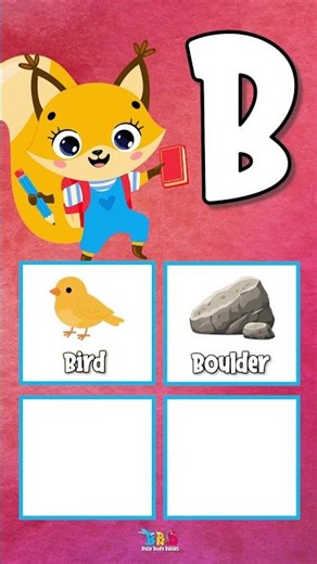 Letter B | Alphabet in Nature Series | ABC Flashcards with 104 Words | A–Z Learning for Kids