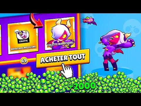 J'ACHETE TOUT le BRAWL PASS avec 2000 GEMMES et JE MAX COLETTE sur Brawl Stars PACK OPENING SAISON 3
