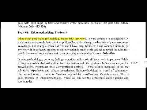 SOC609 Lecture 26 Qualitative Research Methods Short Lecture VU Lectures Updated