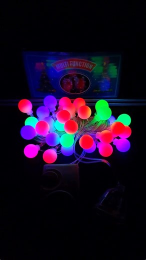 RGB Grape Lights with Music | 40 RGB LED in 5m Transparent Wire | Connectable