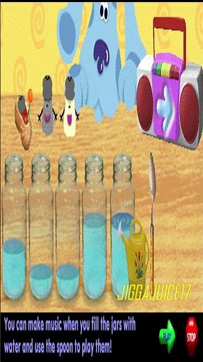 Blue's Clues - Water Xylophone Shockwave Game Gameplay