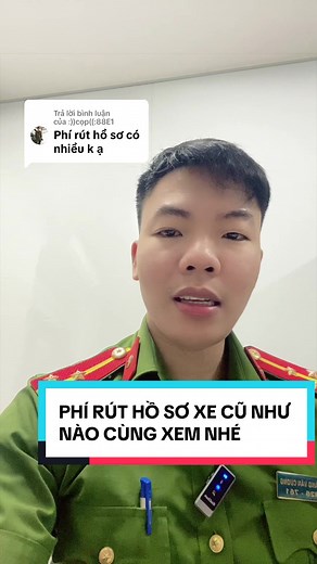 Phí rút hồ sơ xe máy cũ như nào
