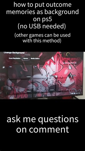 how to put OM banner as background on ps5 (no USB) #outcomememories #ps5 #roblox #forsakenroblox