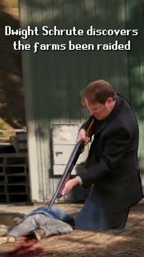 when schrute farms gets raided #gamingmemes #theoffice