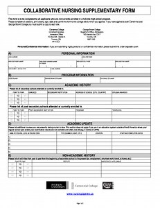 Canada Ryerson University Collaborate Nursing Application Form - Fill Online, Printable, Fillable, Blank - pdfFiller