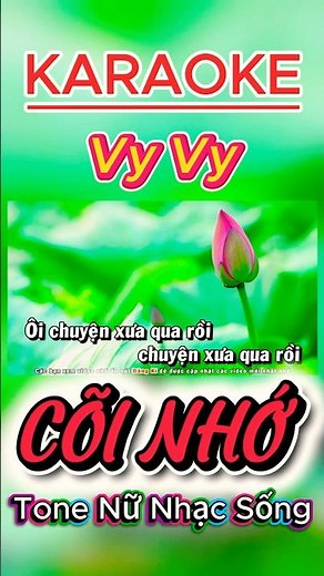 Karaoke Cõi Nhớ Tone Nữ Nhạc Sống Bolero #karaoke #nhacsong #tonenu #bolero