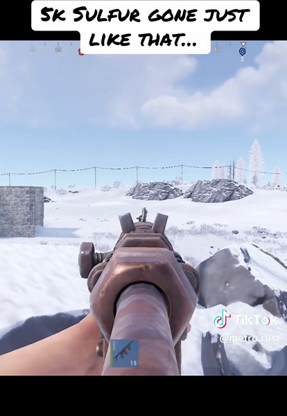 Rust Game: 5k Sulfur Disappeared Instantly