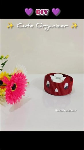 Diy Cardboard Organizer #diy #shortsfeed #craft