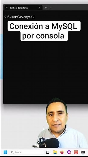 Conexión a MySQL por consola #mysql #database #programming