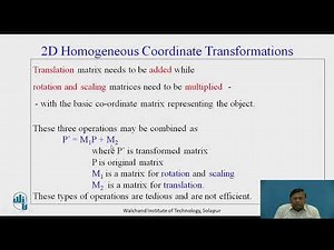 2D Homogeneous Geometrical Transformations