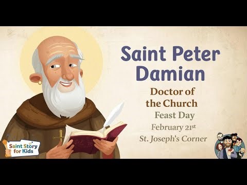 Saint Peter Damian | Doctor of the Church | Feast Day February 21st | Saint Story for Kids