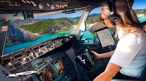 Breathtaking Boeing 737 Landing in Sunny Ibiza's Runway 24! | DutchPilotGirl