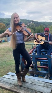 Dancin' on top of a tractor, y'all! David Warren on guitar! #fiddle #guitar #oldtime #bluegrass #tractor #guitar | Hillary Klug