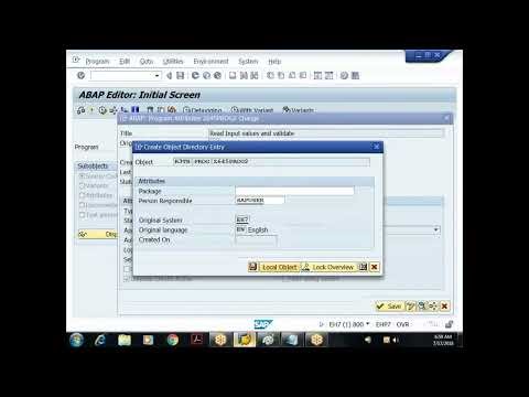 5 How to Read Input field values from user in ABAP