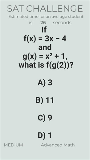 SAT Math Function notation: tricky solve step-by-step