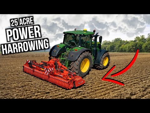 Family Farm Power Harrows 25 Acres