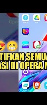 CARA AKTIFKAN SEMUA NOTIFIKASI PADA BROWSER OPERA MINI