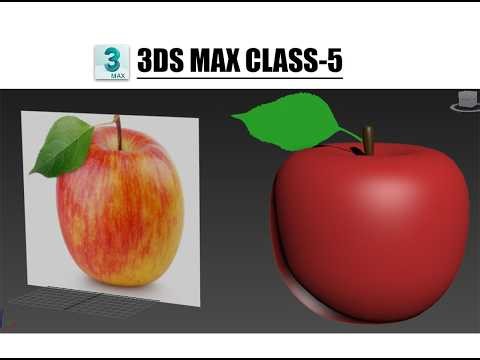 3DS MAX CLASS-5|#splinemodeling|#3dmodeling|#apple|#imagereferencemodeling|#3dsmax|#beginners3dsmax