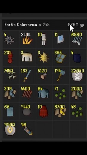 [OSRS] I made MILLIONS w/ the NEWEST BEST money maker - Fortis Colosseum #osrs #oldschoolrunescape