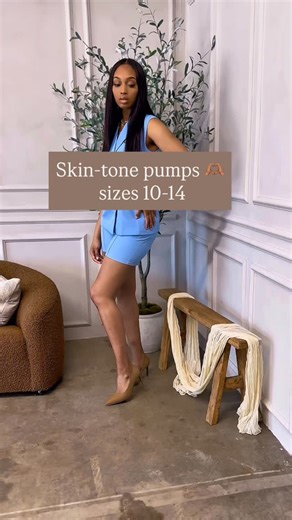 Smash Shoes | Large shoe sizes on Instagram: "Meet Sophia, our multipurpose pumps that are made in sizes 10-14 and in several colors like this nude hue shown here. If you want a shoe that takes you from the office to happy hour, she’s your girl. ☺️🩷 Large wide big shoe sizes pumps day to night heels"