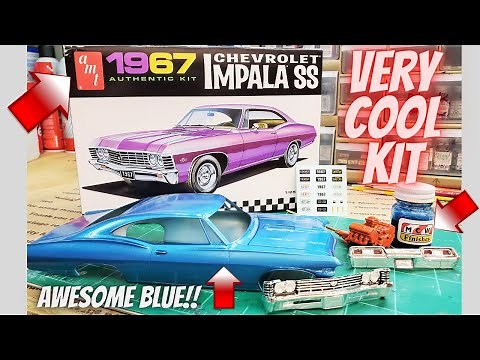 1967 Chevy Impala By AMT 1:25 Scale Build Using MCW Paints!!! PT1