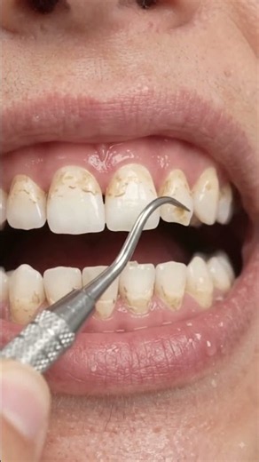 Satisfying Dental Cleaning 🦷✨ | Tartar Removal & Amazing Before After Transformation