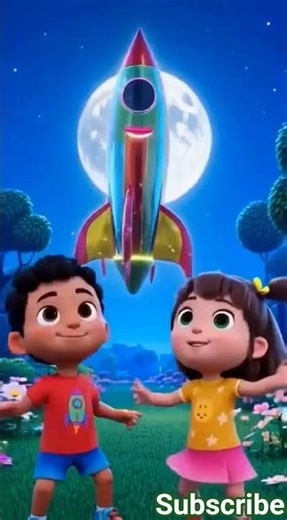Kids Space Mission | Two Kids Land on the Moon 🌙#kids #space #moon