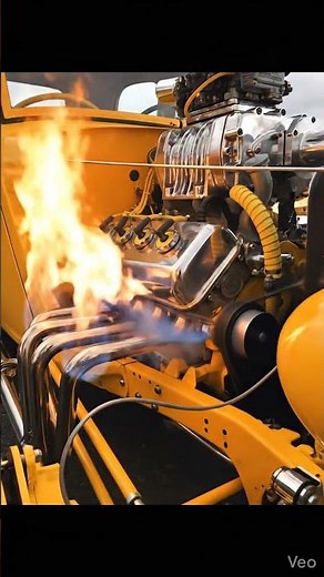 Insane Supercharged Hot Rod Startup with Flames! 🔥