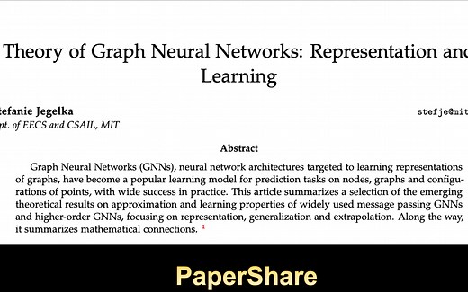 Theory of Graph Neural Networks: Representation and Learning