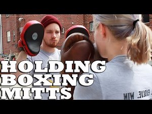 How to Hold Boxing Mitts | Boxing Fitness Drills
