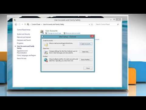 How to create an e mail profile in Microsoft® Outlook 2013 on a Windows® 8.1 PC