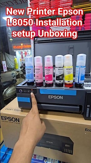New Printer Epson L8050 Installation setup Unboxing #epson #services #printersupportsoftware